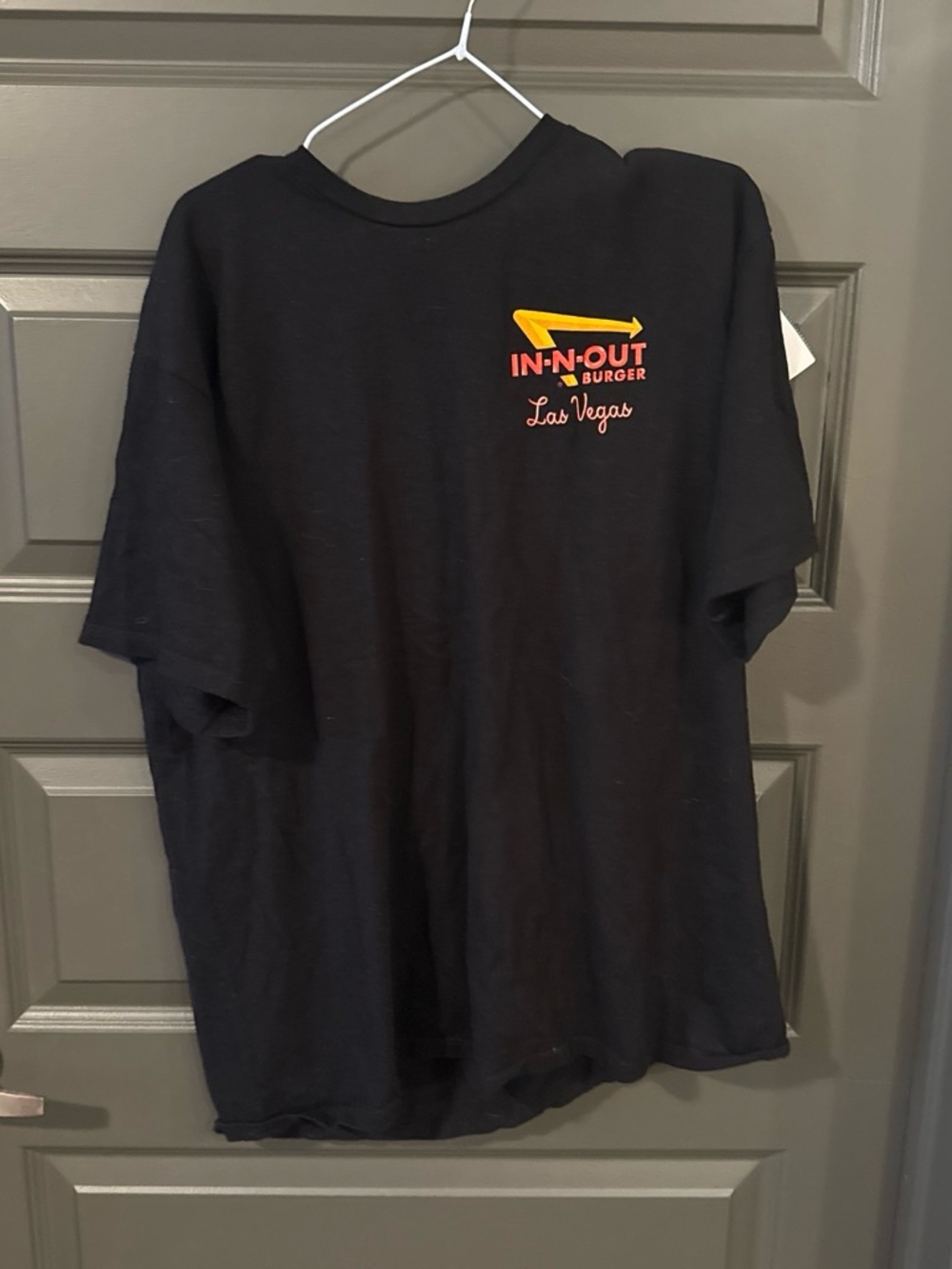 In-N-Out Burger Las Vegas Sunset Classic Cars Black Graphic T-Shirt Men's XL